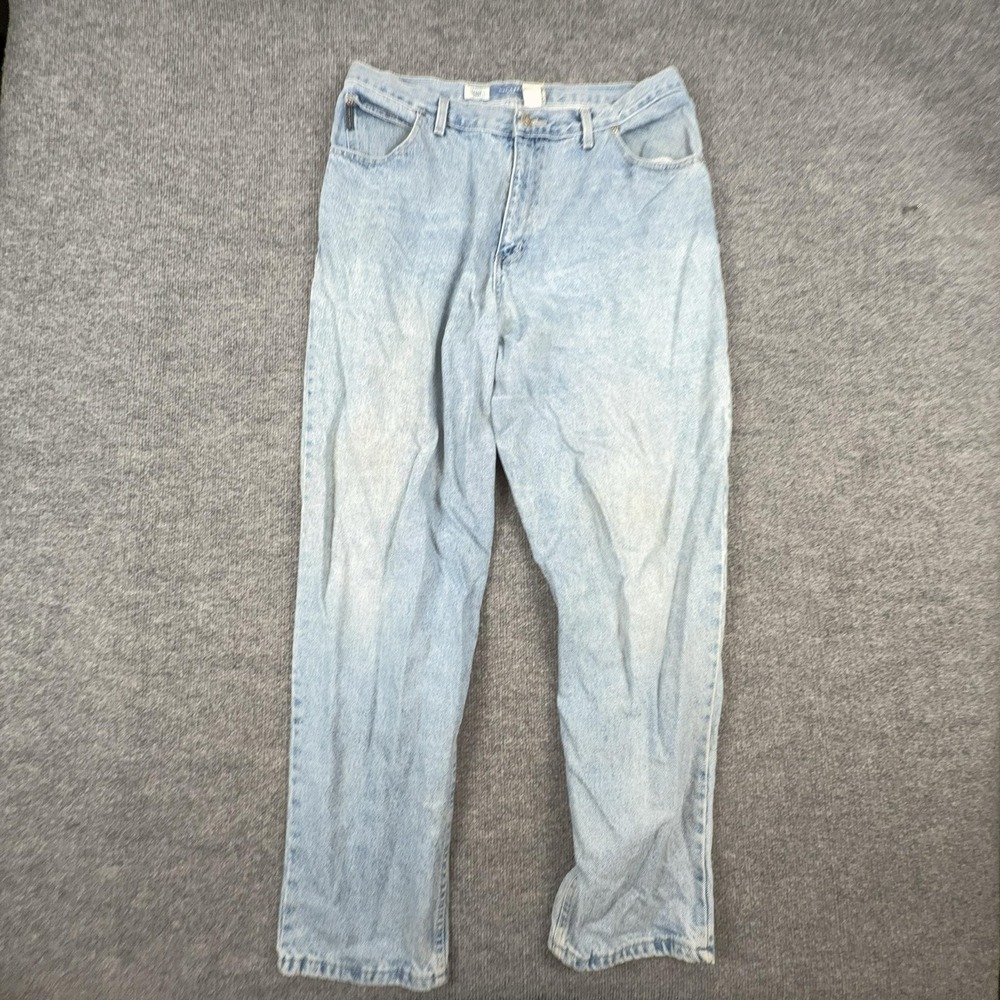 VTG Faded Glory Jeans Womens 20W Light Wash High Rise Relaxed Tapered Denim